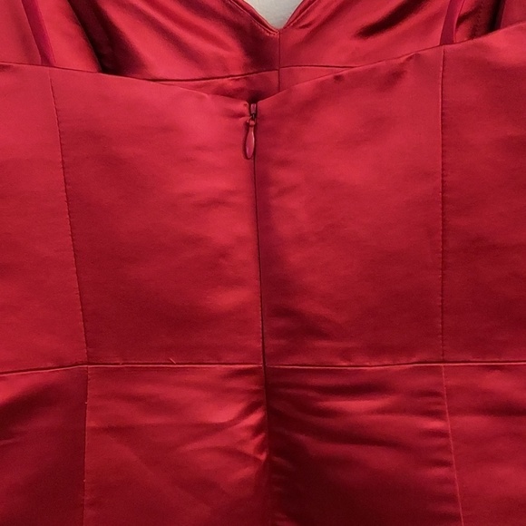 NWT MILLY 2 Ruby Red Sweetheart Silk Dress - Picture 6 of 16